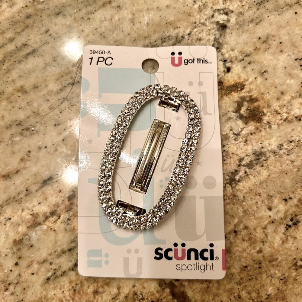 Brand new Scunci bling barrette for prom wedding and more!